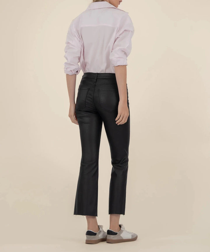 KUT from the Kloth Denim Kelsey Coated High Rise Ankle Flare - KP0513MB2