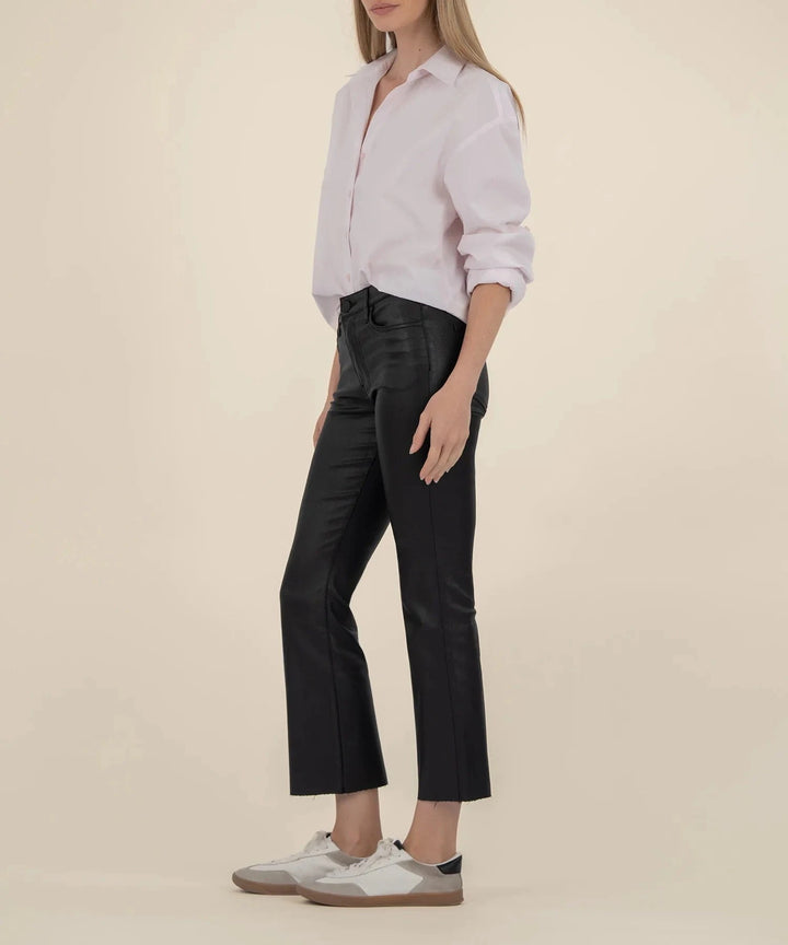 KUT from the Kloth Denim Kelsey Coated High Rise Ankle Flare - KP0513MB2