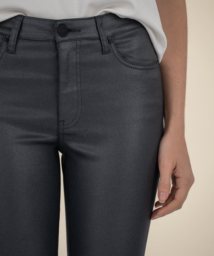 KUT from the Kloth Denim Kelsey Coated High Rise Ankle Flare - KP0513ME4