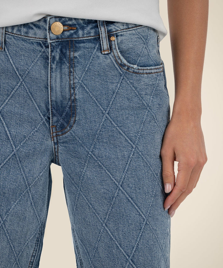 KUT from the Kloth Denim Kelsey High Rise Ankle Flare - KP1574MD1