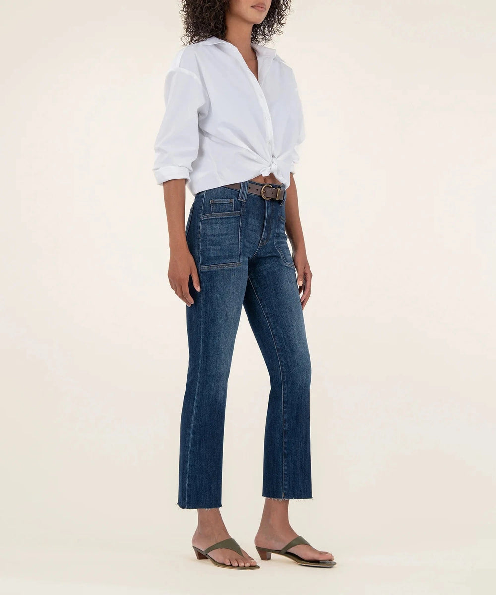 KUT from the Kloth Denim Kelsey High Rise Ankle Flare - KP2268MA1