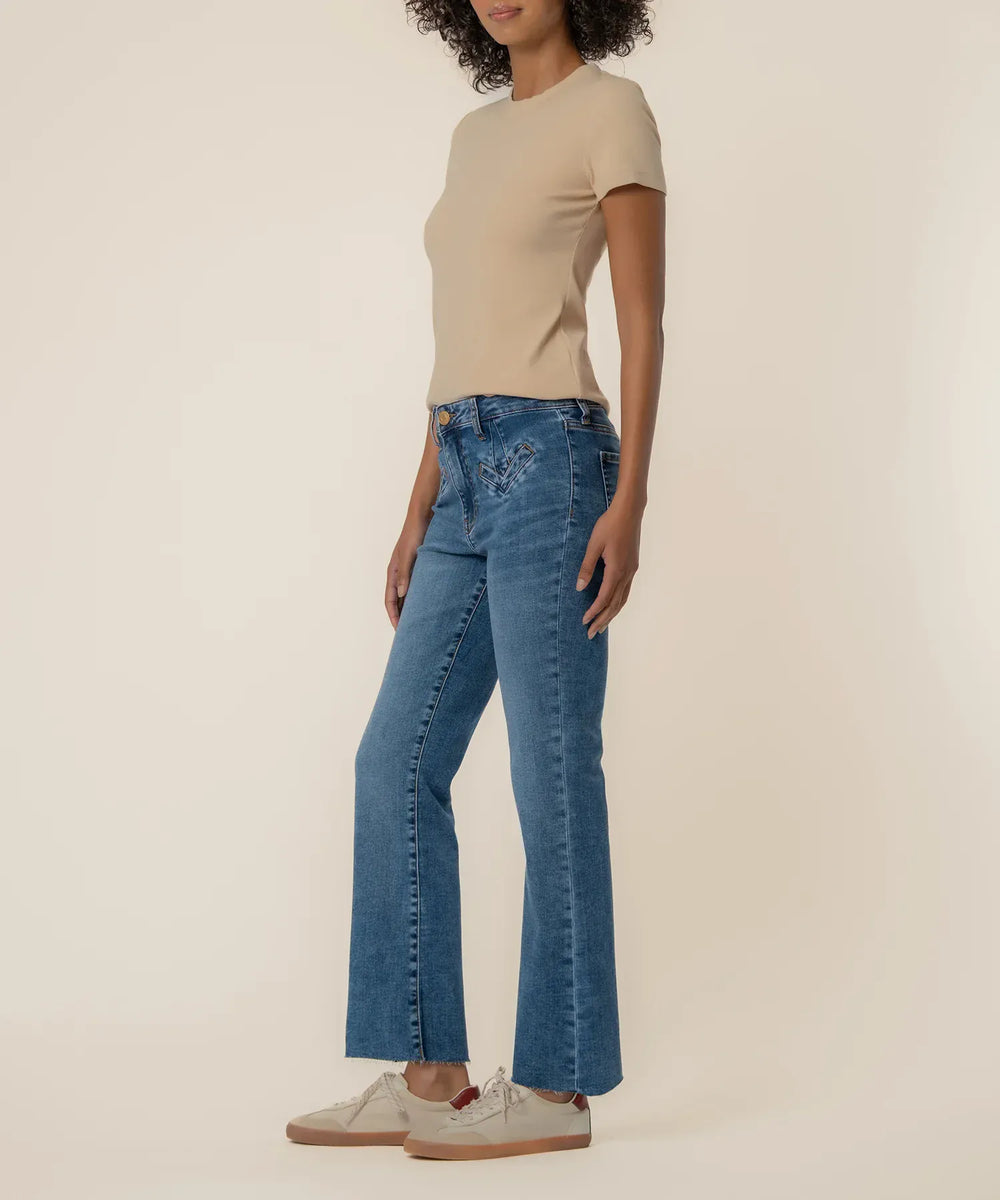 KUT from the Kloth Denim Kelsey High Rise Ankle Flare - KP2453MA2