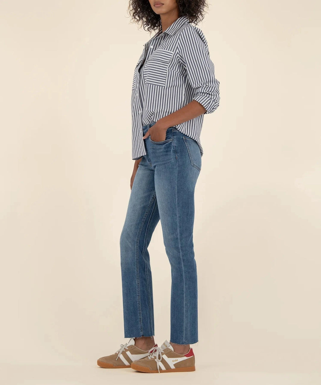 KUT from the Kloth Denim Kelsey High Rise Ankle Flare Pant - KP1574MA9