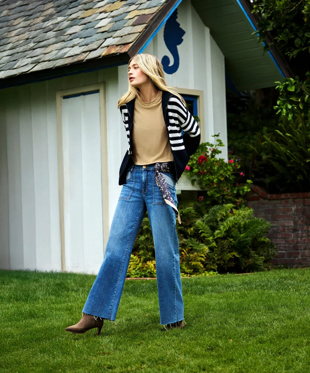 KUT from the Kloth Denim Maya High Rise Wide Leg - KP2447MA1