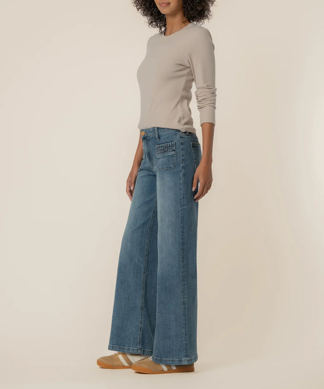 KUT from the Kloth Denim Maya High Rise Wide Leg - KP2459MA2