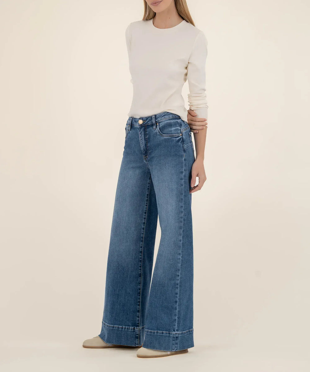 KUT from the Kloth Denim Maya High Rise Wide Leg - KP2464MA2