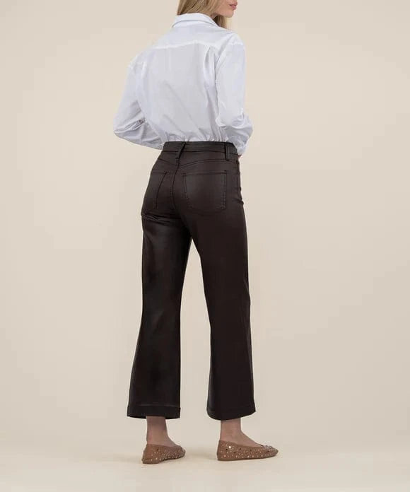 KUT from the Kloth Denim Meg Coated High Rise Wide Leg - KG2021MA1L
