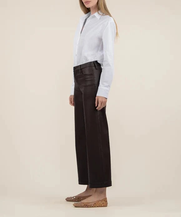 KUT from the Kloth Denim Meg Coated High Rise Wide Leg - KG2021MA1L