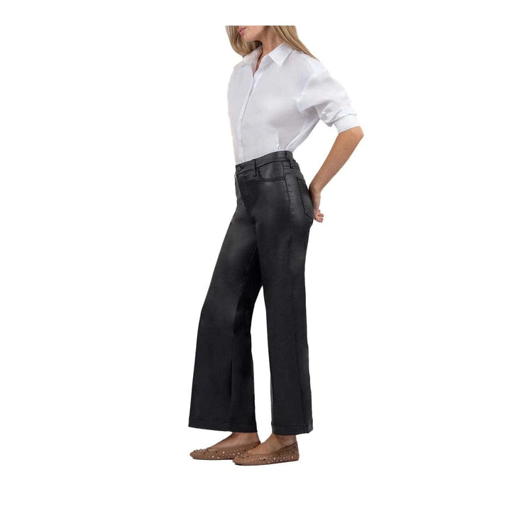KUT from the Kloth Denim Meg Coated High Rise Wide Leg - KG2021MA1L