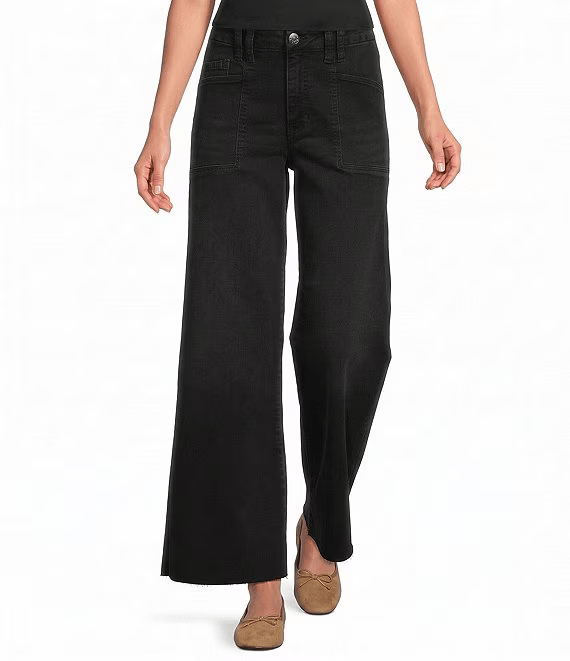 KUT from the Kloth Denim Meg High Rise Wide Leg Ankle Length Jeans - KG2424MA3L