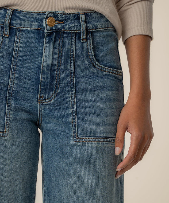 KUT from the Kloth Denim Meg High Rise Wide Leg - KB70801