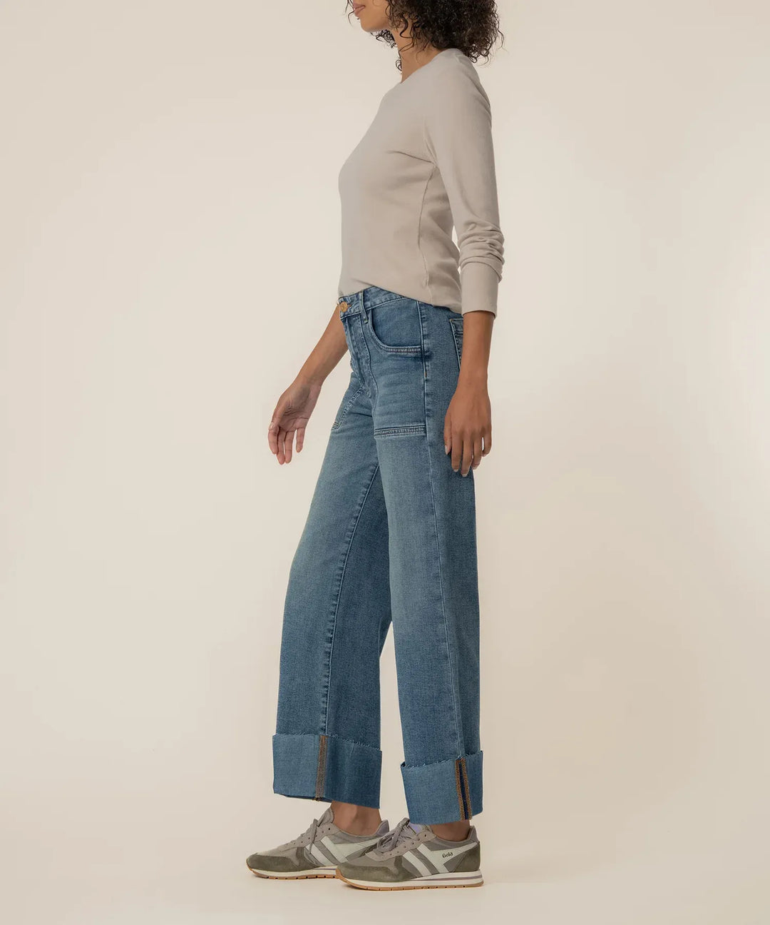 KUT from the Kloth Denim Meg High Rise Wide Leg - KB70801