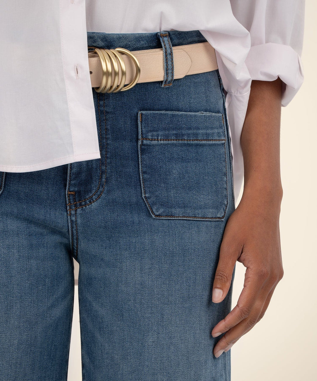 KUT from the Kloth Denim Meg High Rise Wide Leg - KG1753MB5