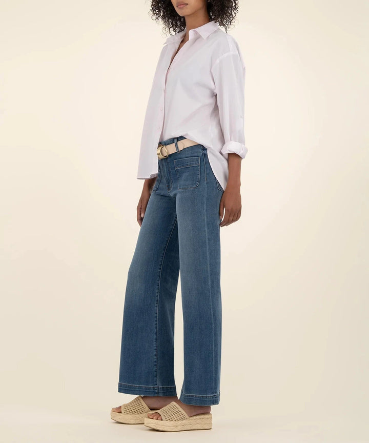 KUT from the Kloth Denim Meg High Rise Wide Leg - KG1753MB5
