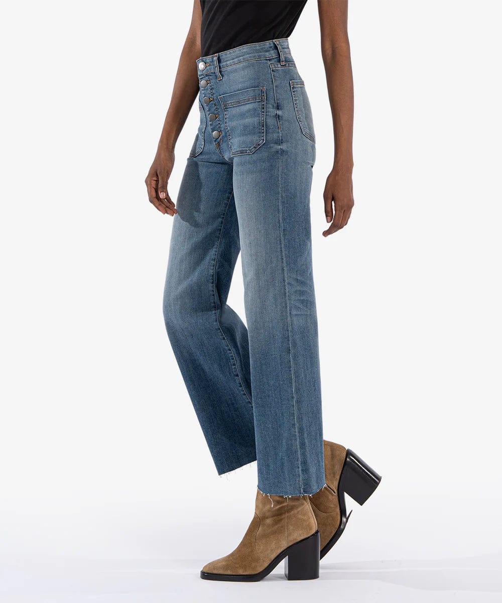 KUT from the Kloth Denim Meg High Rise Wide Leg - KG1841MA1L