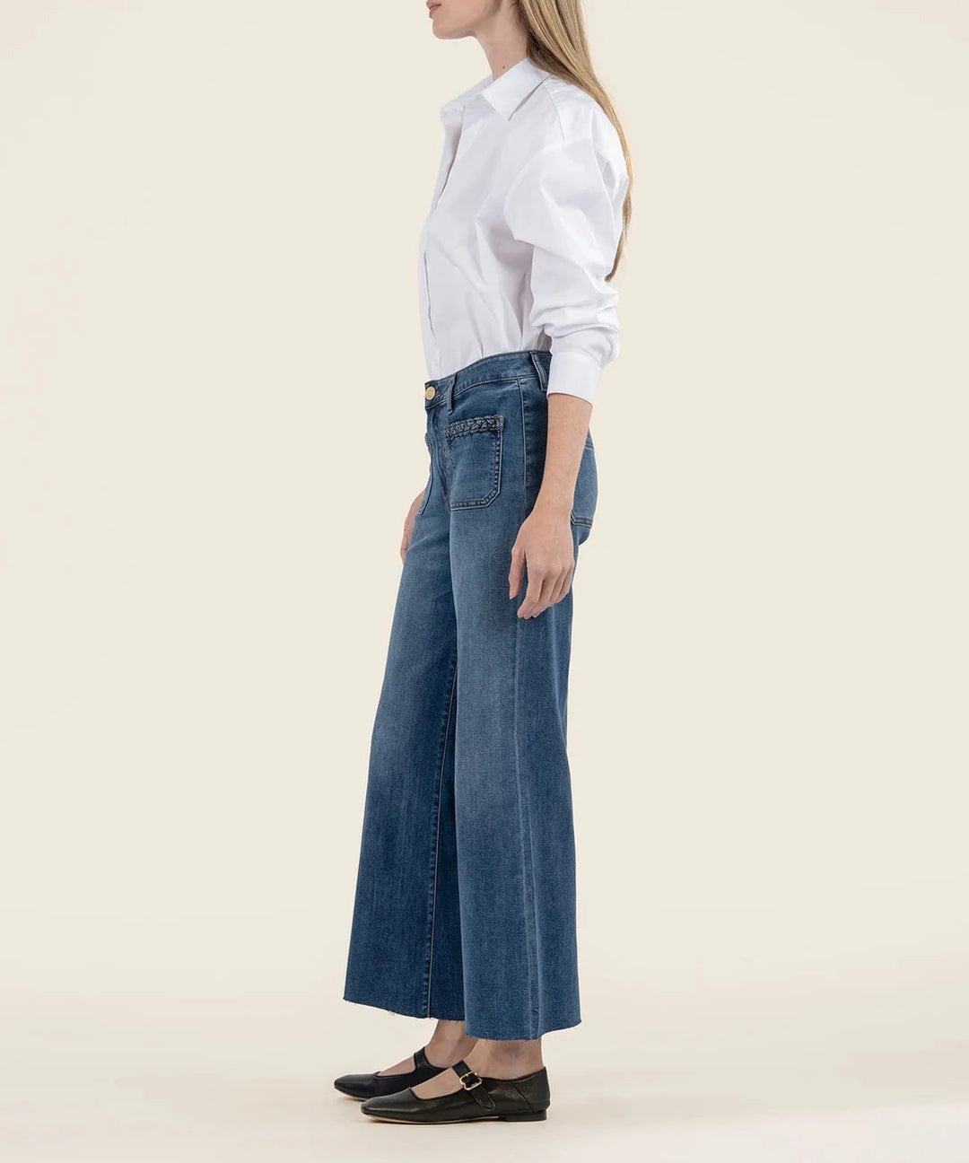 KUT from the Kloth Denim Meg High Rise Wide Leg - KG2153MA1