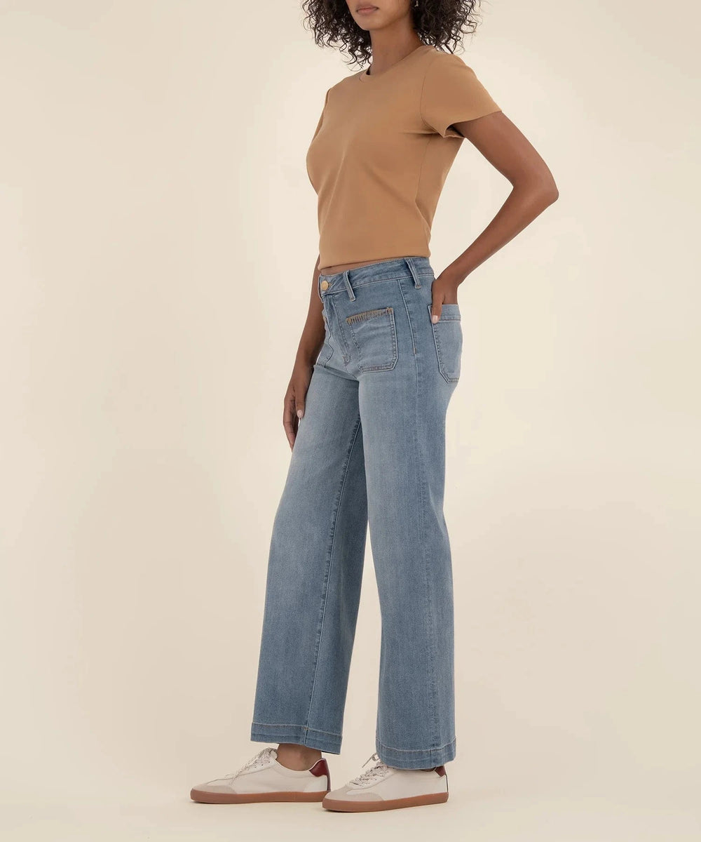 KUT from the Kloth Denim Meg High Rise Wide Leg - KG2262MA1