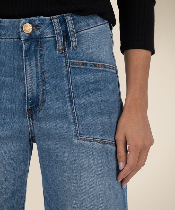 KUT from the Kloth Denim Meg High Rise Wide Leg - KG2424MA1