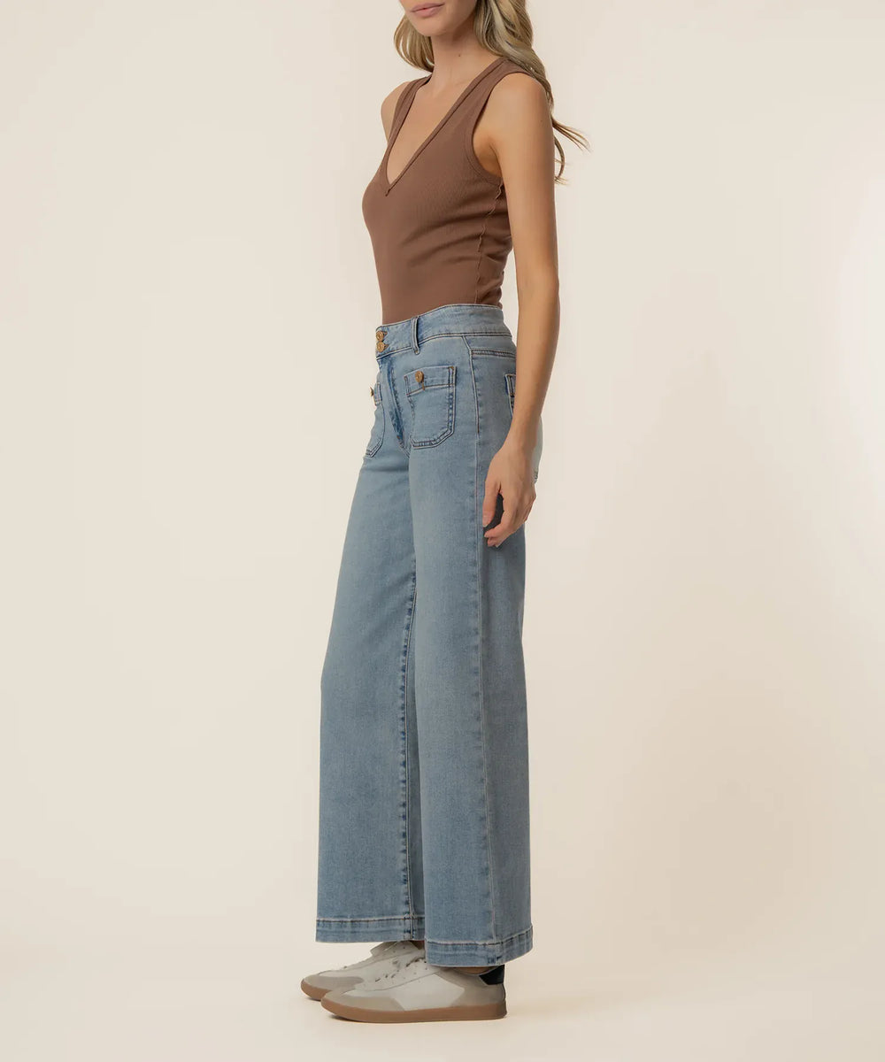 KUT from the Kloth Denim Meg High Rise Wide Leg - KG2500MA1