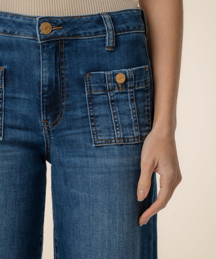 KUT from the Kloth Denim Meg High Rise Wide Leg - KG2524MA1