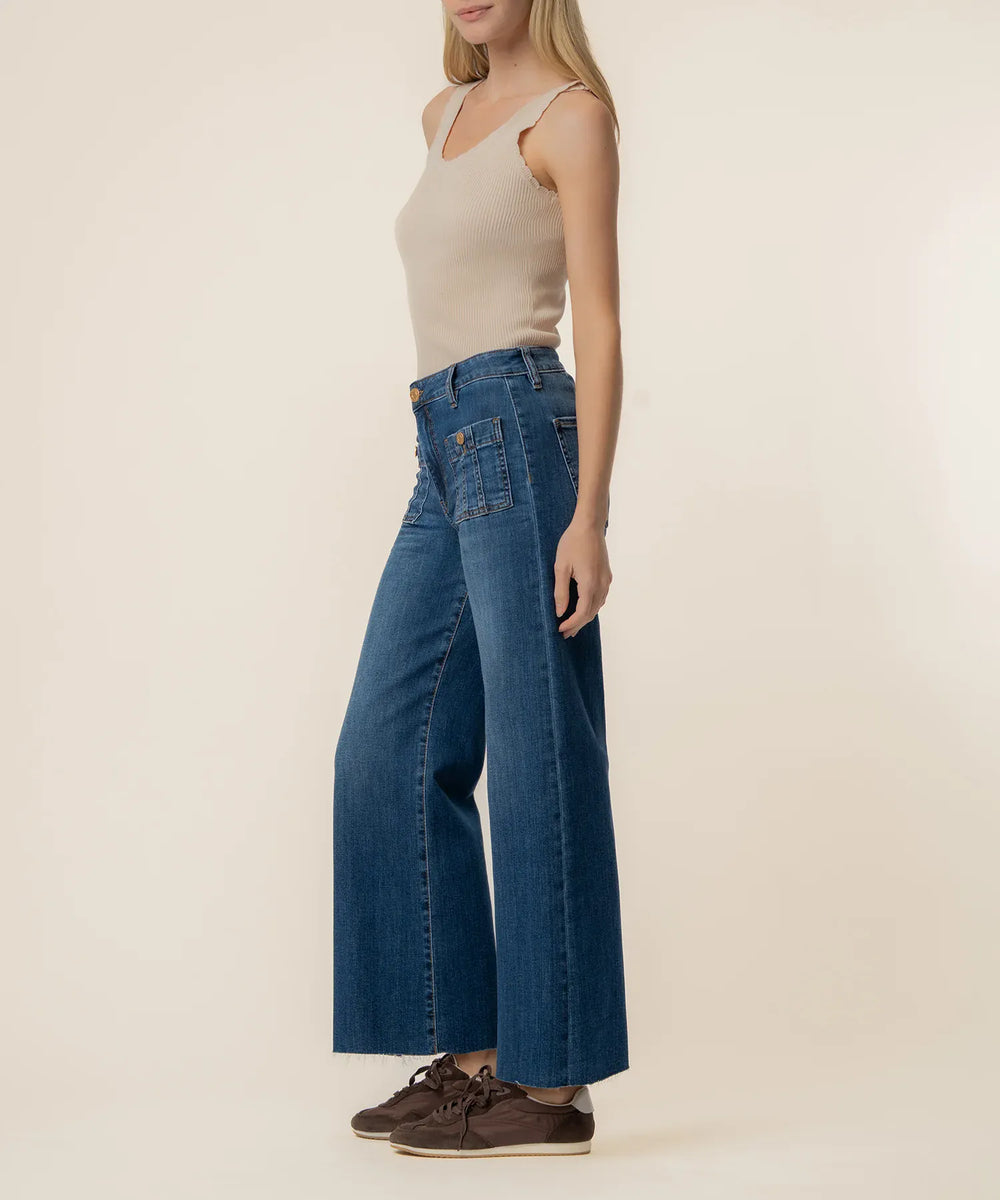 KUT from the Kloth Denim Meg High Rise Wide Leg - KG2524MA1