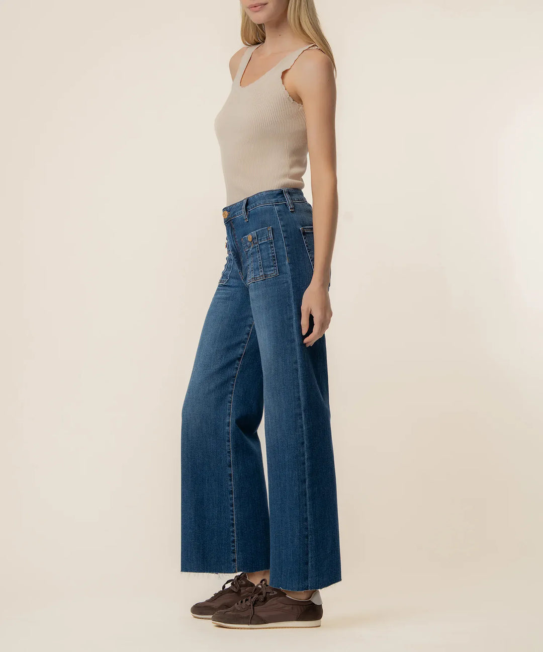 KUT from the Kloth Denim Meg High Rise Wide Leg - KG2524MA1