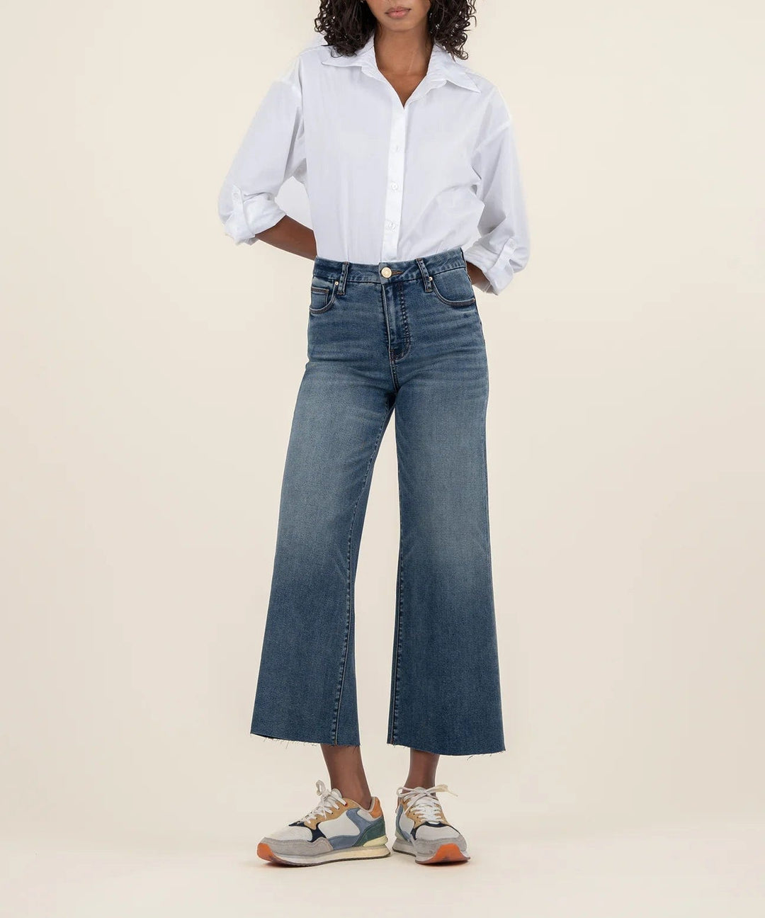 KUT from the Kloth Denim Peacefully / Dark Base / 0 Meg High Rise Wide Leg - KG1516MD9