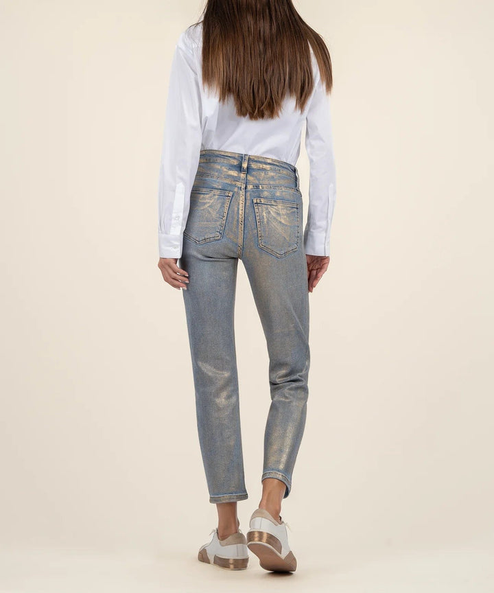 KUT from the Kloth Denim Rachael Coated High Rise Mom Jean - KP1583MB7