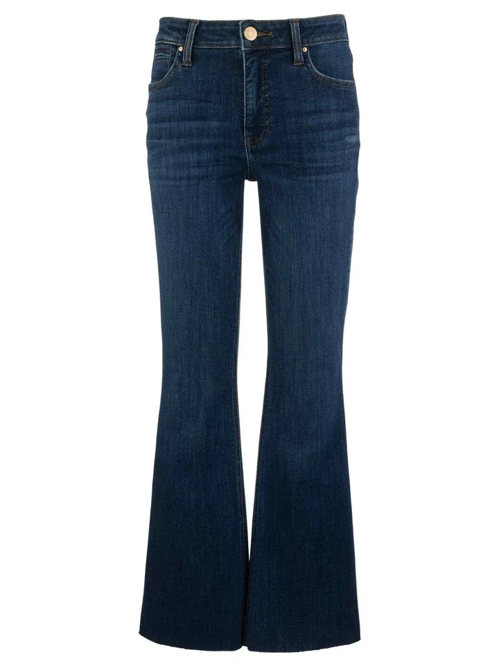 KUT from the Kloth Denim Royalty w/ Dark / 00 Stella High Rise Fab Ab Raw Hem Denim - KP1611MB9