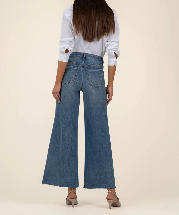 KUT from the Kloth Denim Ryan High Rise Super Wide Leg Denim