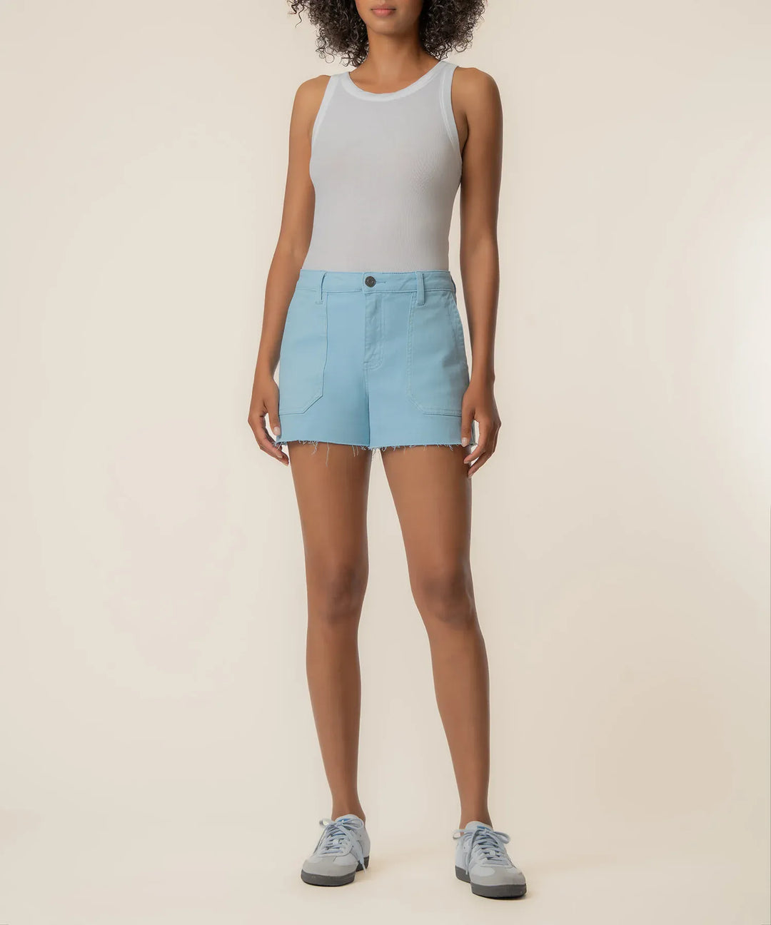 KUT from the Kloth Denim Shorts Sky / 00 Jane High Rise Porkchop Short - KS2497MA1