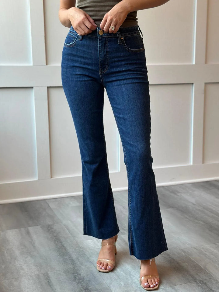 KUT from the Kloth Denim Stella High Rise Fab Ab Raw Hem Denim - KP1611MB9