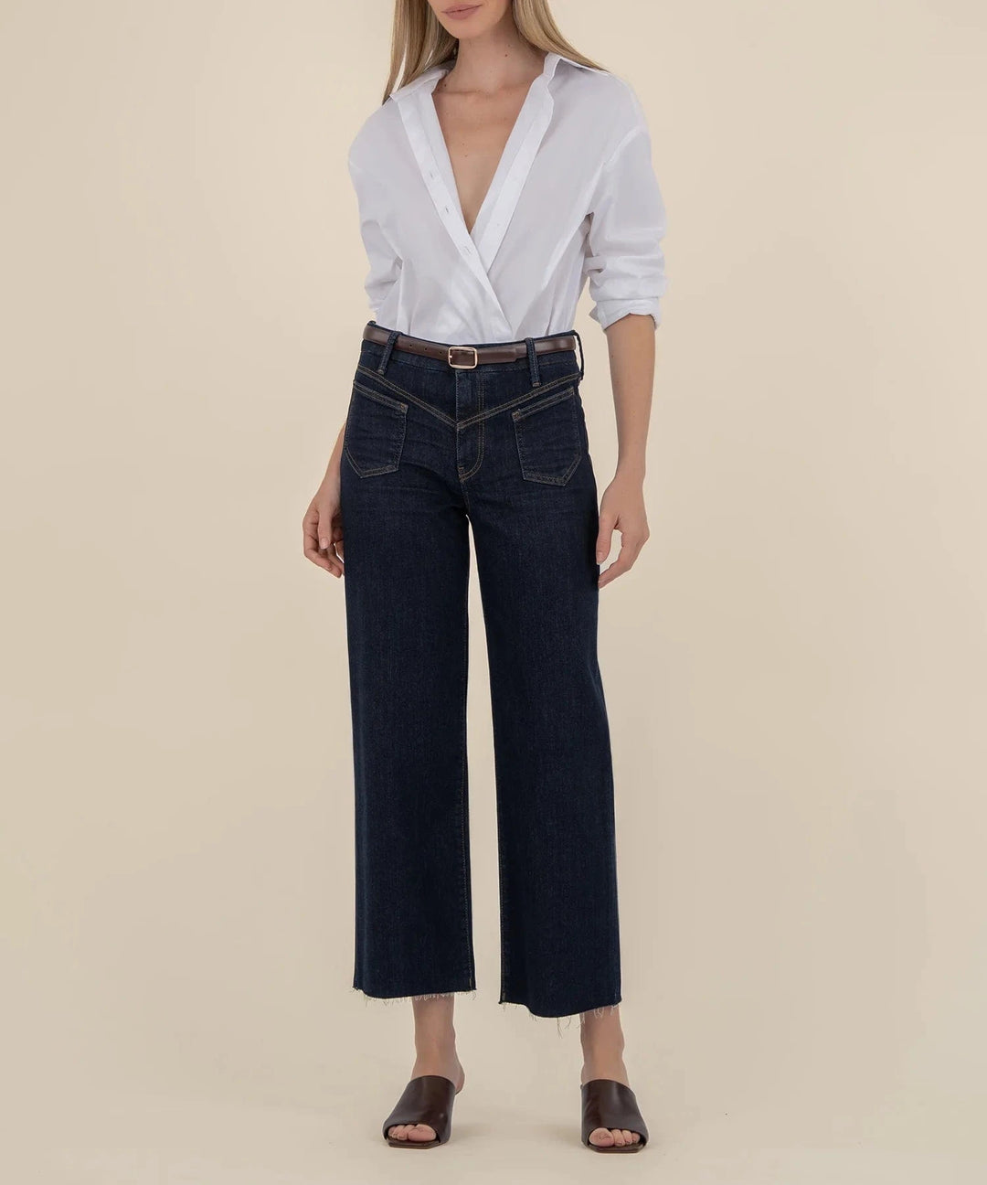 KUT from the Kloth Denim Sustain w/ Euro Base / 00 Charlotte High Rise Wide Leg - KG2292MA1