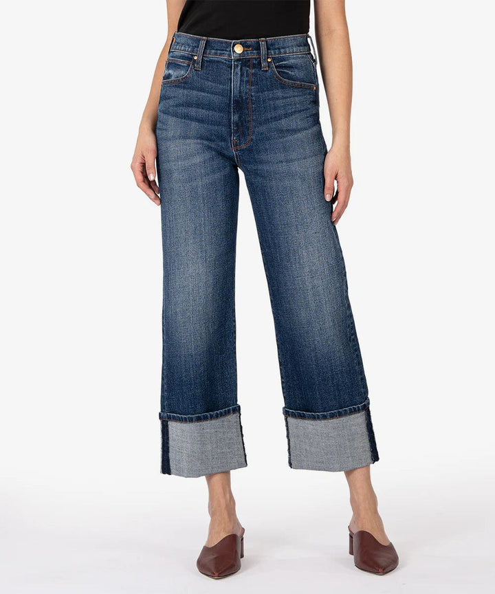 KUT from the Kloth Denim Unspeakable w/ Dark Base / 0 Sienna High Rise Wide Leg - KP2049MA2