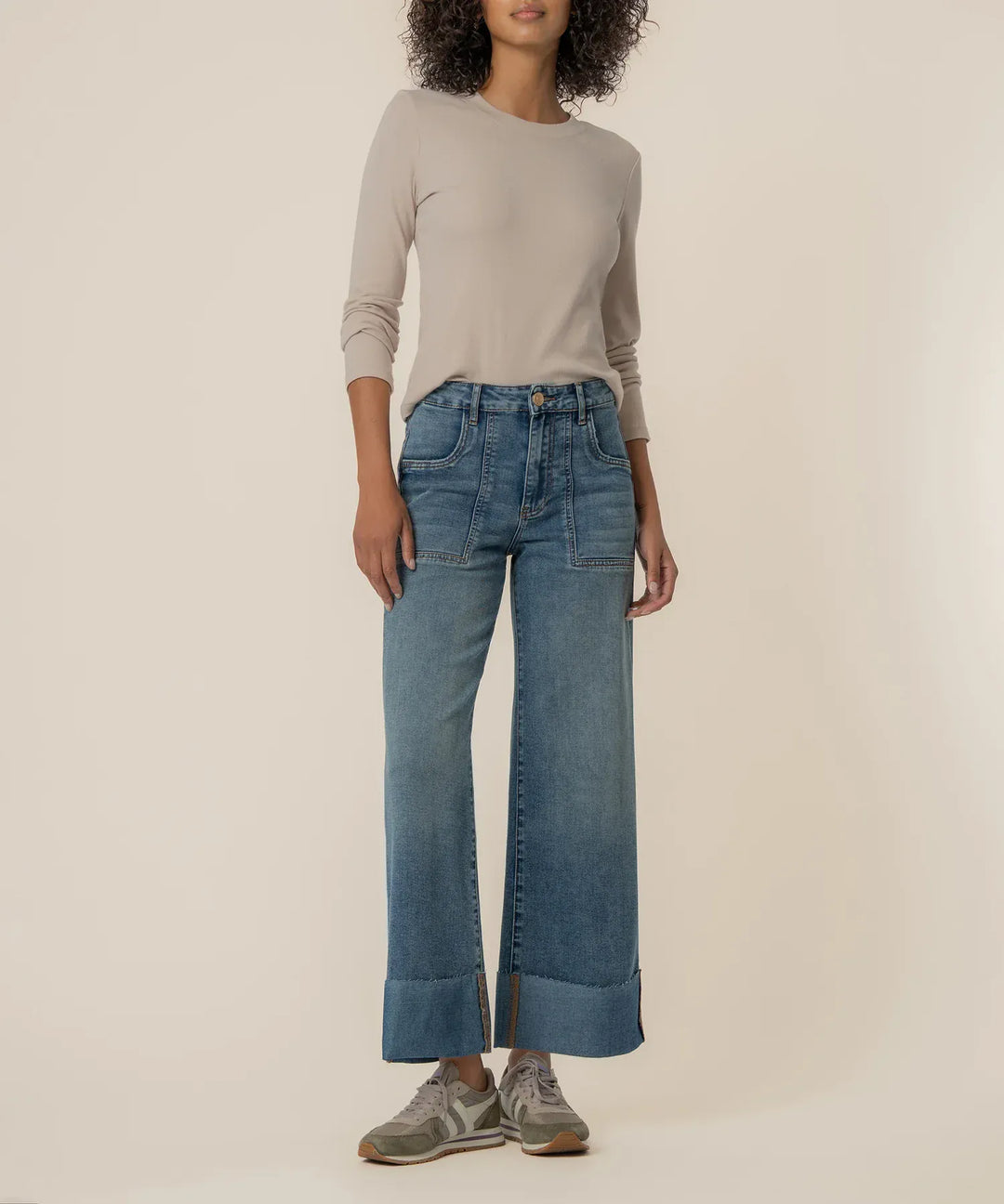 KUT from the Kloth Denim Witted / 00 Meg High Rise Wide Leg - KB70801