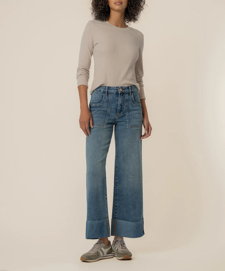 KUT from the Kloth Denim Witted / 00 Meg High Rise Wide Leg - KB70801