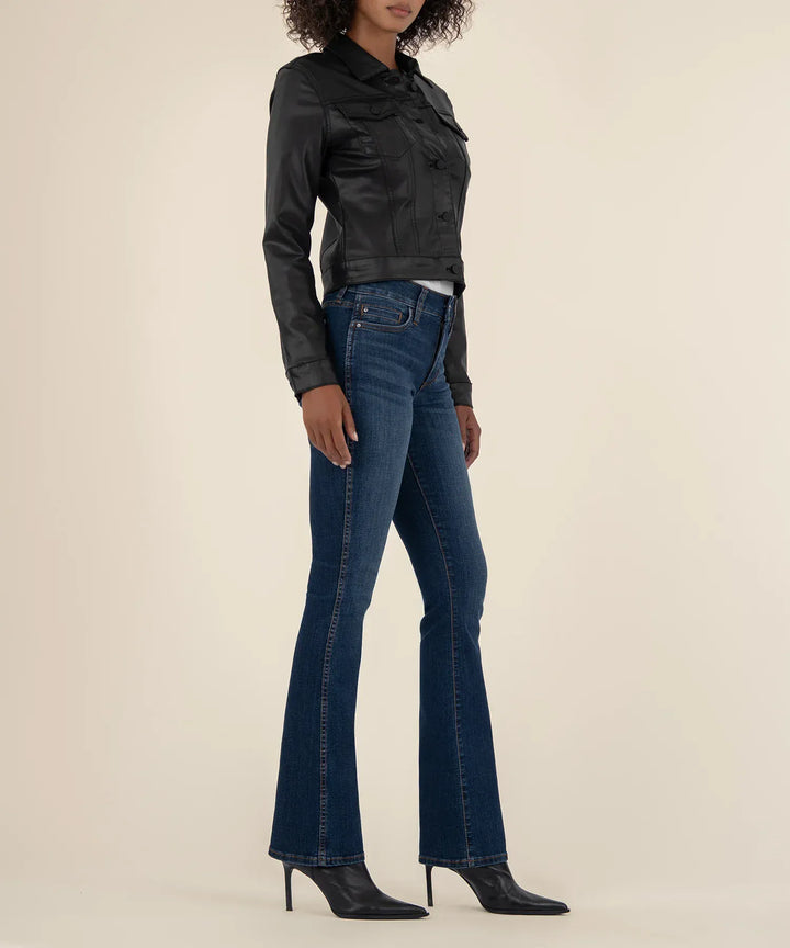 KUT from the Kloth Jacket Julia Coated Crop Jacket