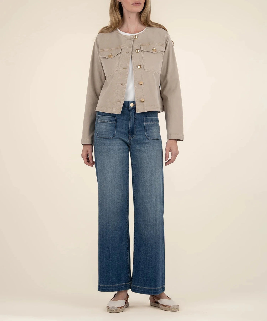 KUT from the Kloth Jacket Sand / S Camille Jacket