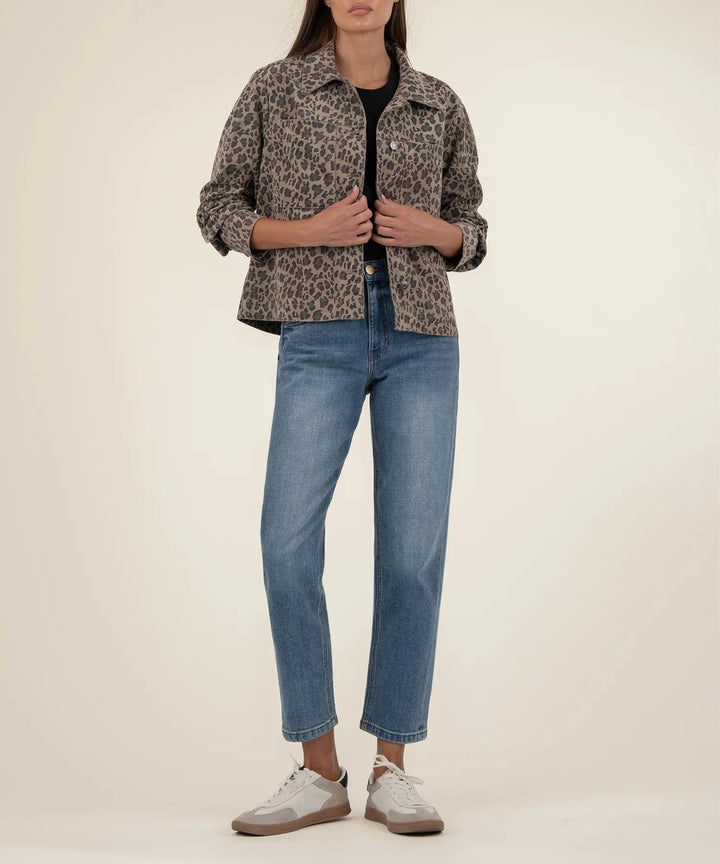 KUT from the Kloth Jacket Taupe / XS Arya Shirt Jacket