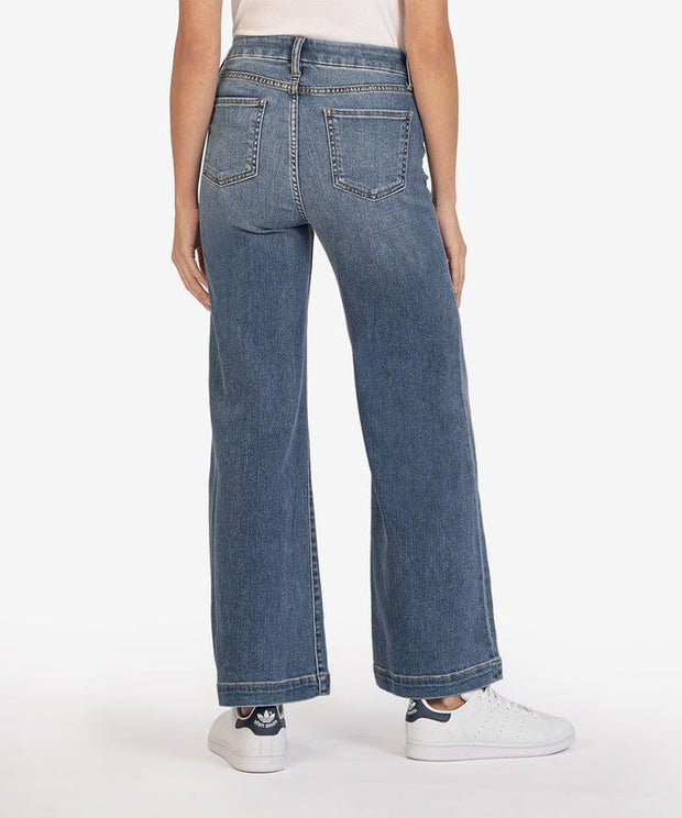 KUT from the Kloth Jeans Meg High Rise Wide Leg (Clear Wash)