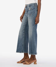 KUT from the Kloth Linen Pants Charlotte High Rise Wide Leg