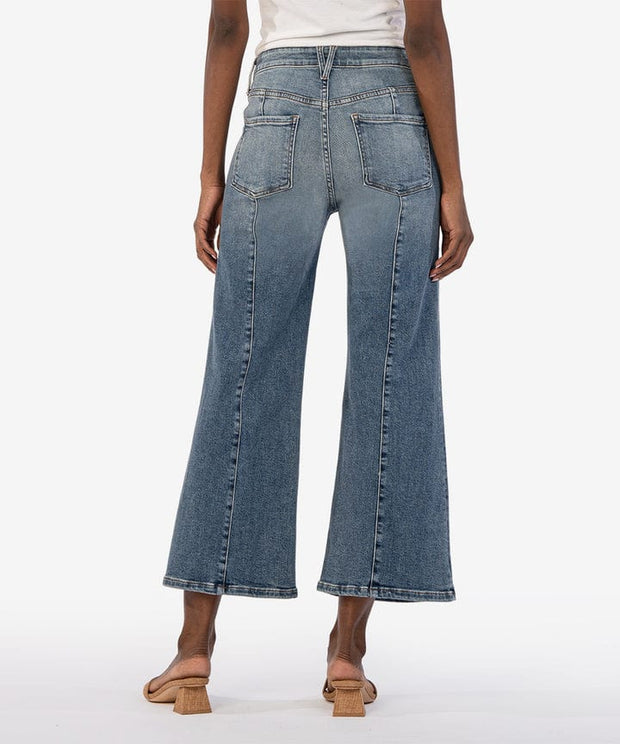 KUT from the Kloth Linen Pants Charlotte High Rise Wide Leg