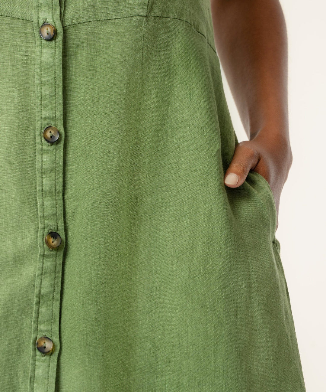 KUT from the Kloth Midi Dress Bowie Linen Dress - KD118201