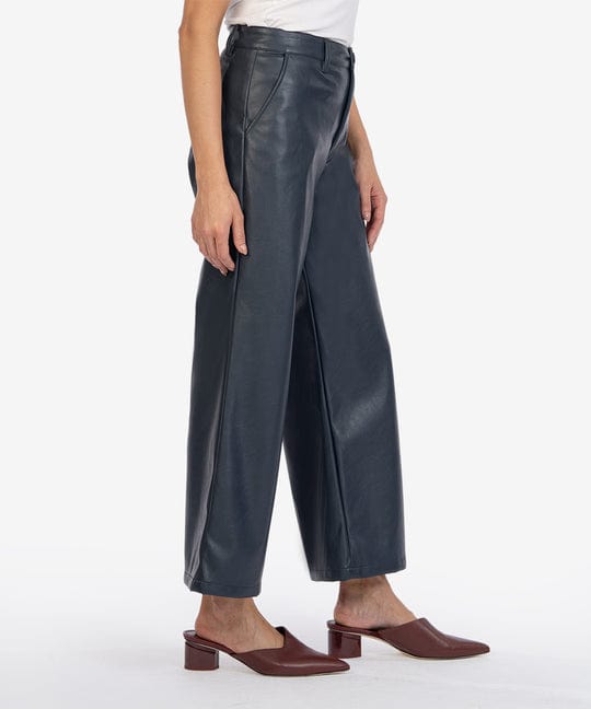 KUT from the Kloth Pants Aubrielle High Rise Wide Leg Coated Trouser