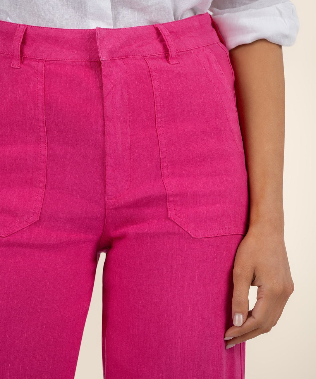 KUT from the Kloth Pants Topaz Linen Wide Leg
