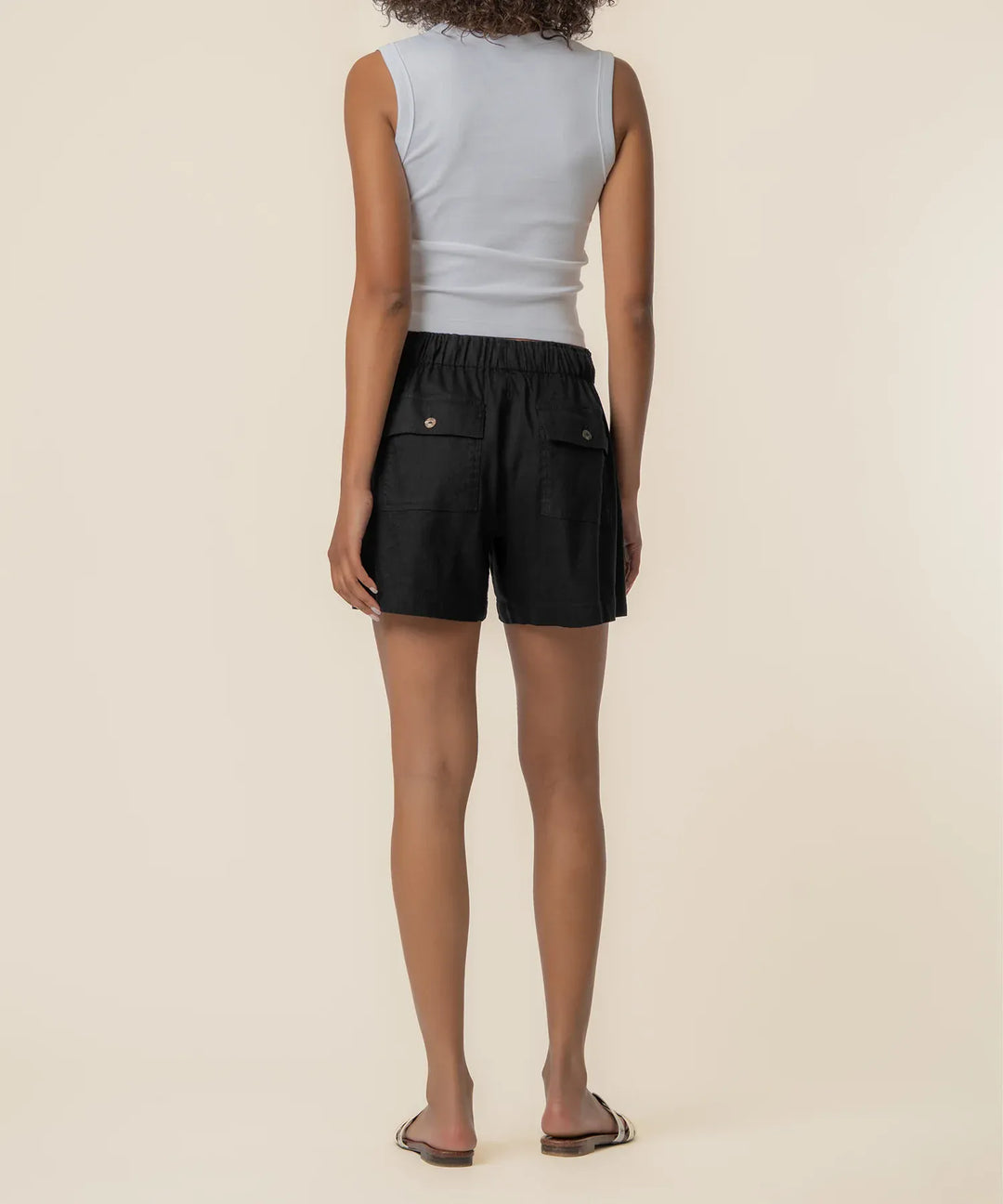 KUT from the Kloth Shorts Katana Linen Drawstring Short