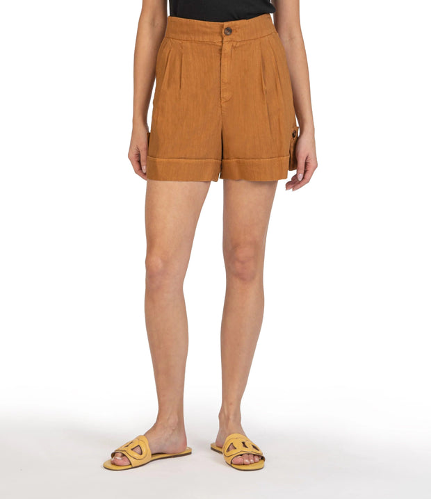KUT from the Kloth Shorts Whiskey / 2 Sapphire Pleated Short