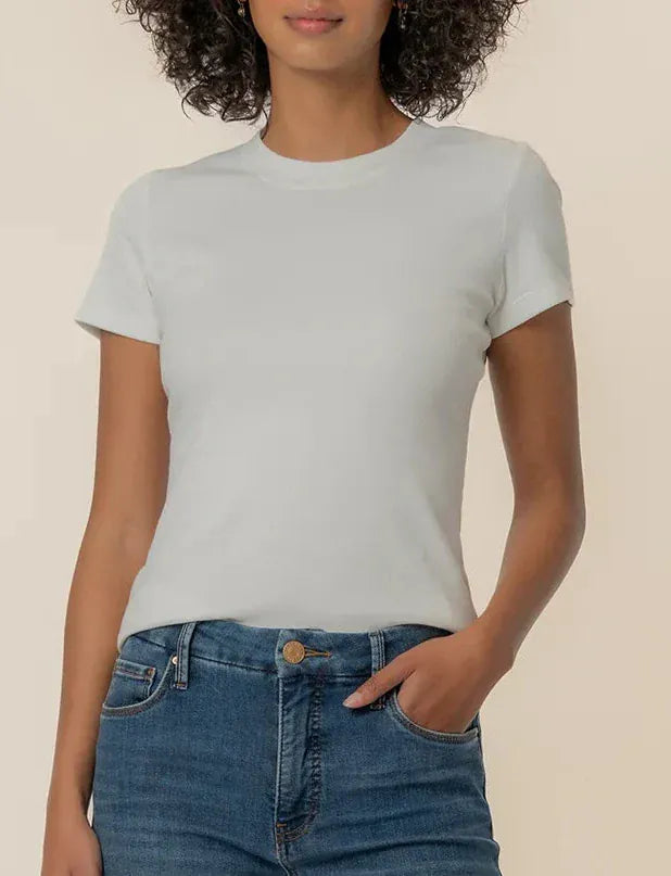 KUT from the Kloth Tee White / S Langley Rib Top