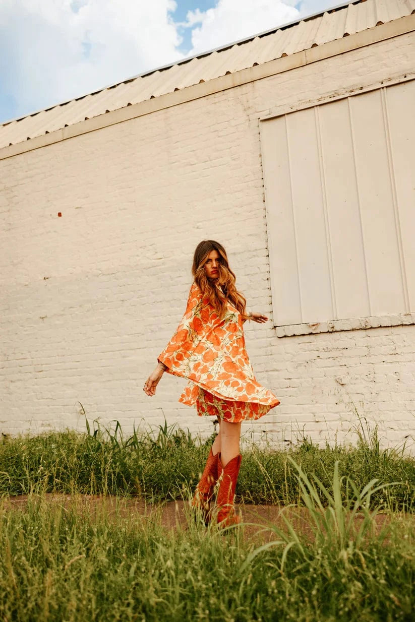 Lady The Brand Dress Lellow Kaftan