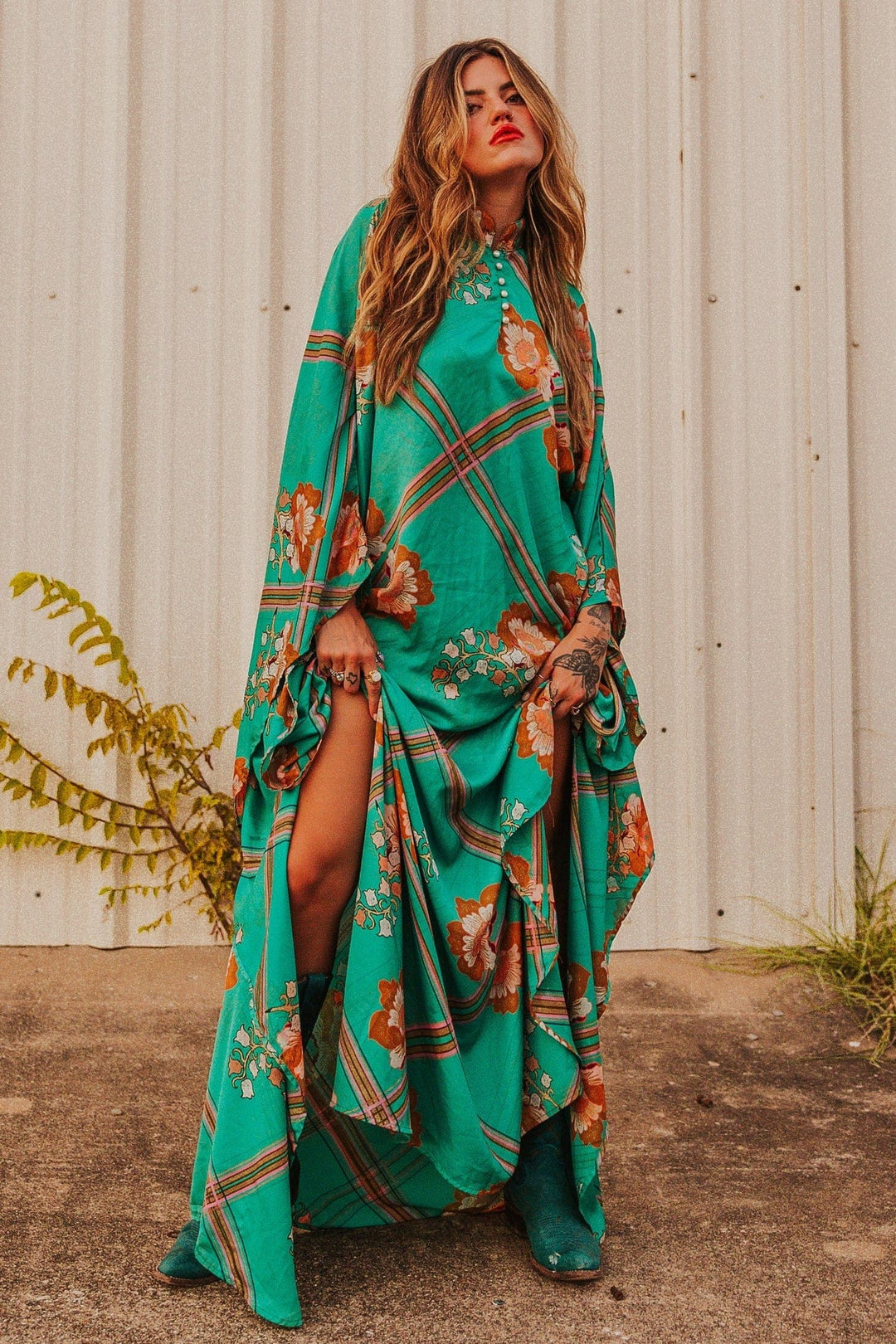 Lady The Brand Kaftan Green / S/M Lila Kaftan